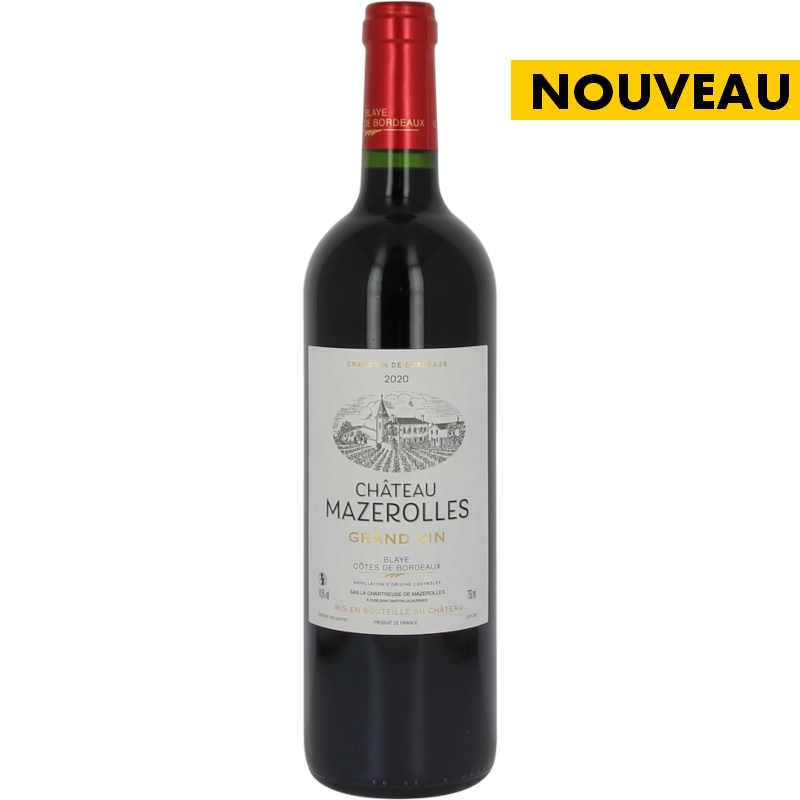 Blaye Côtes de Bordeaux - Grand Vin 2020 - Château Mazerolles 🚨15 bouteilles disponibles🚨