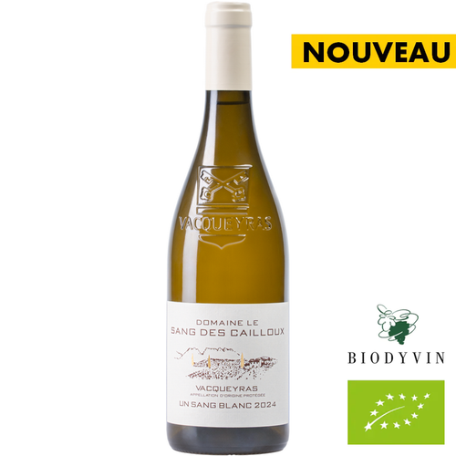 Vacqueyras - Un Sang Blanc 2024 - Domaine Le Sang des Cailloux 🚨3 bouteilles disponibles🚨